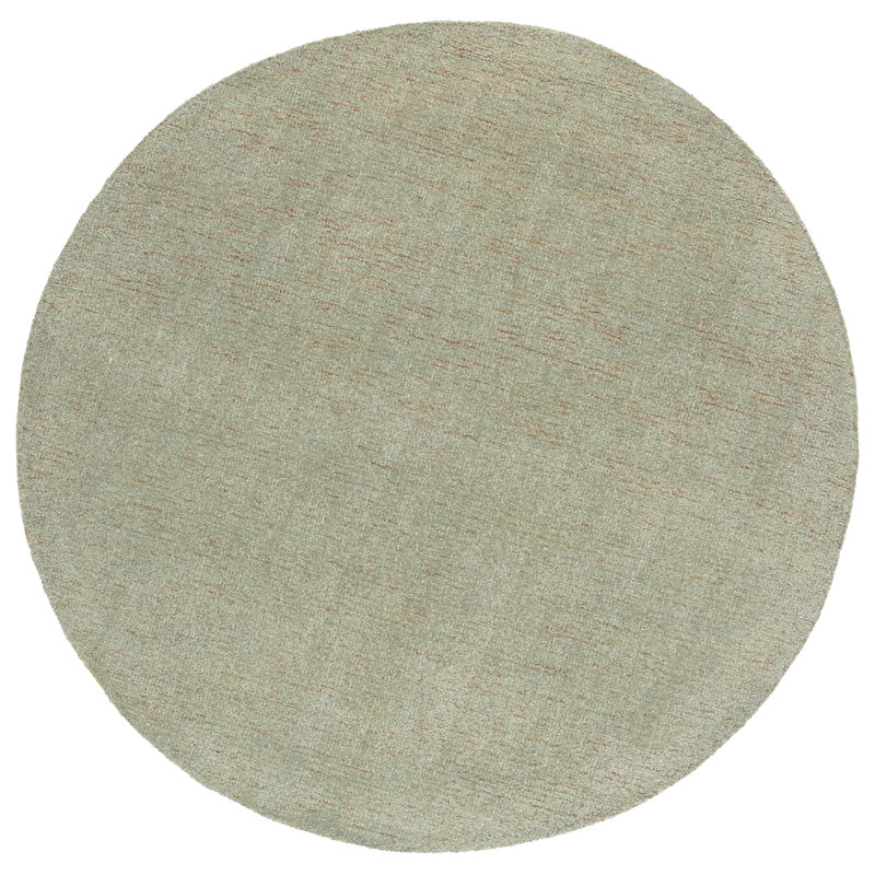 Tapis abstrait en laine touffetée à la main Abstract, Rond 6 pi