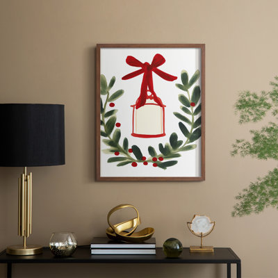 Christmas Holiday Art CMI Framed Print - Solid Wood