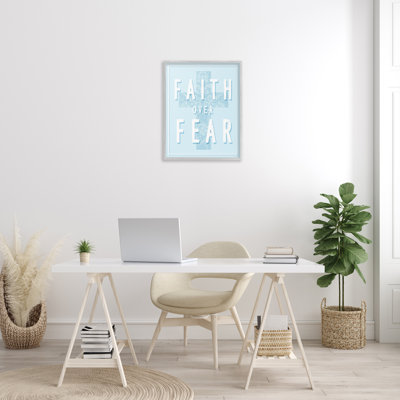 "Blue Faith Over Fear" par Lil 'Rue sur toile