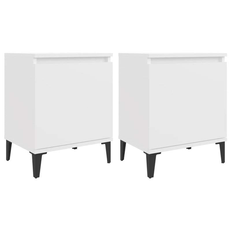 Southwold 40cm W Bedside Table, White