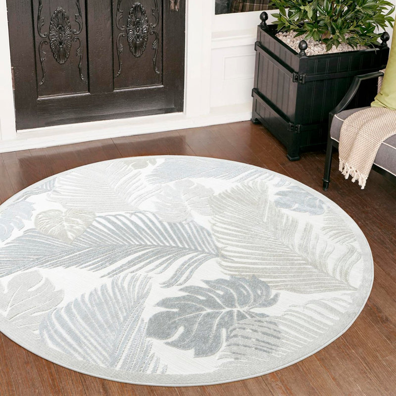 Firman Wygant Indoor/Outdoor Area Rug, Round 8'2"