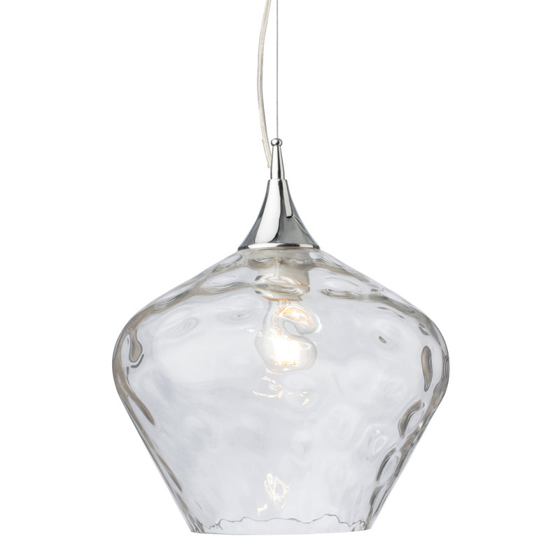 1 - Light Dome Pendant, Clear