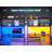 L Shaped Gaming Desk, 51.2" Reversible Small Corner Desk With Drawer, Power Outlet & Led Lights-1164578819