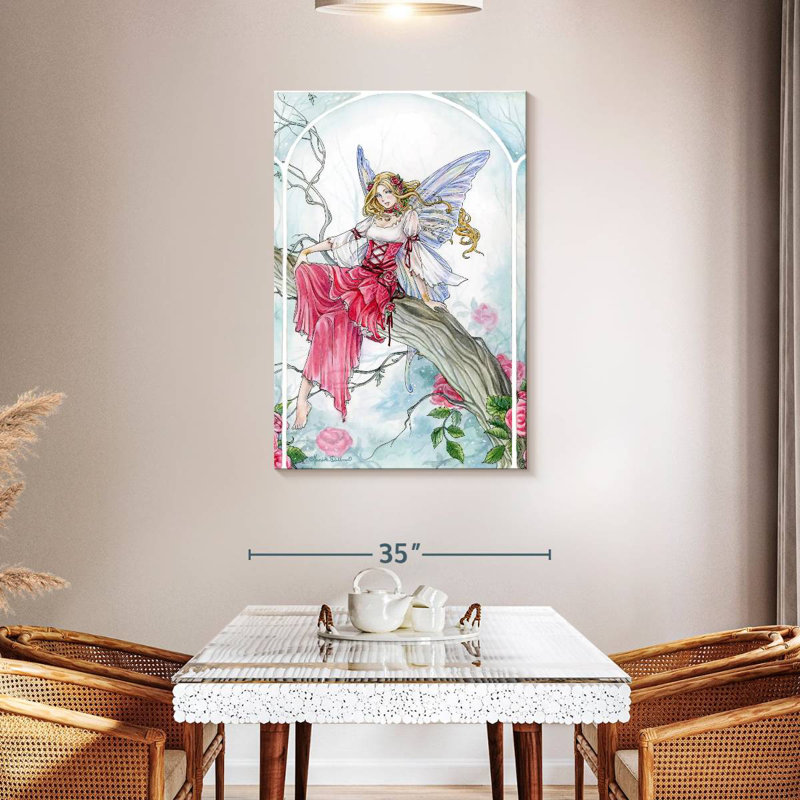 Kelan Misty Rose Fairy, 45" H x 30" W