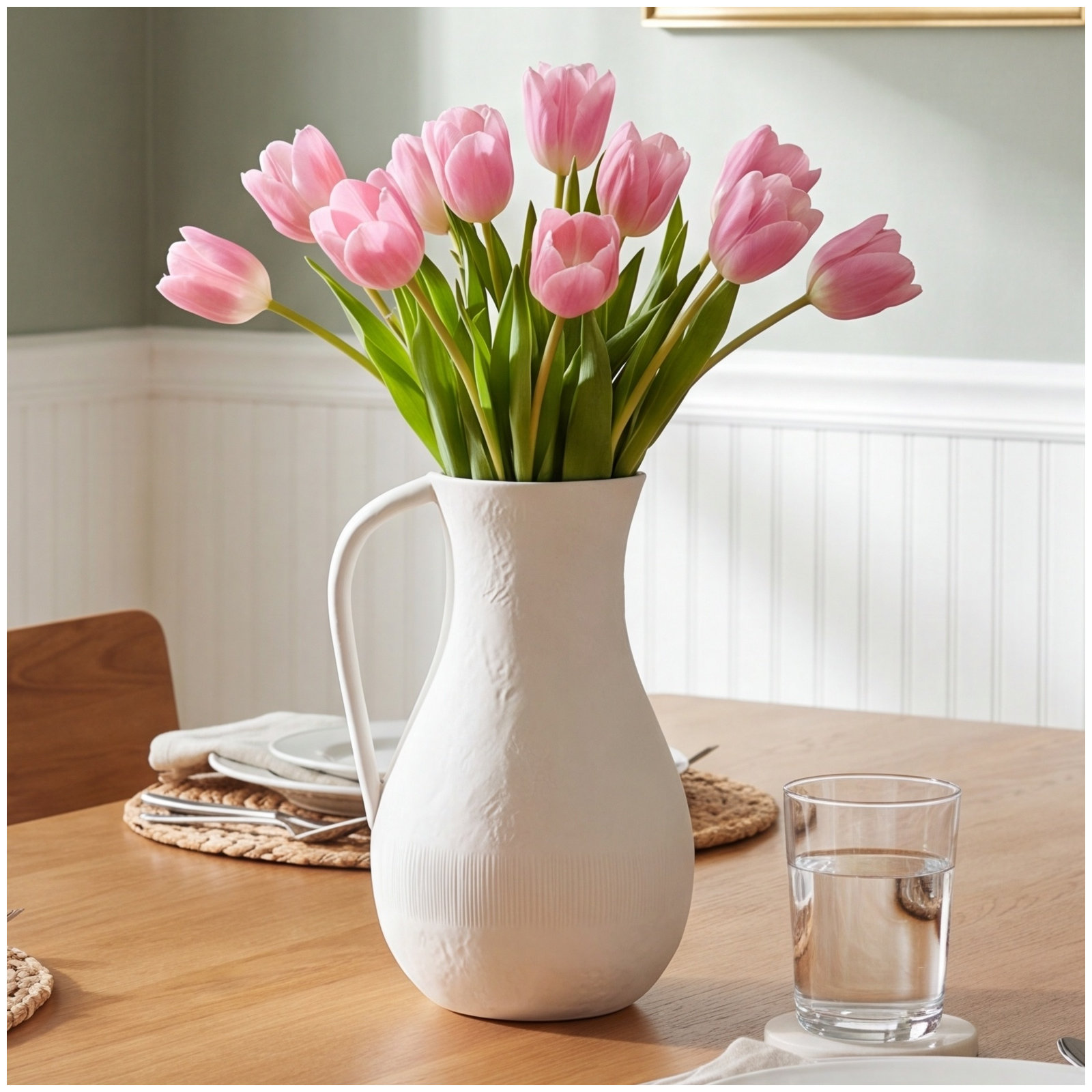 Rouen 10'' Ceramic Table Vase