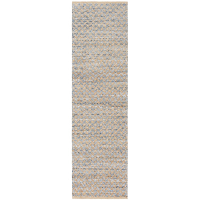 Reinheimer Handwoven Flatweave Jute/Sisal Blue/Natural Area Rug