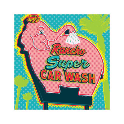 Elephant Car Wash Rancho by Jim Zahniser - Print on Canvas