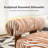 2-Pieces Zebra Strips Accent Chair With Cylindrical Back Chenille Upholstered Cozy Chair With Wood Frame Cute Chair For Living Room, Bedroom-123044672