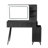 Modern Makeup Vanity Desk With LED Lights & Mirror, 4 Drawer Dressing Table Set With Stool, 3 Colors Dimmable Brightness, Space-Saving For Bedroom-1535982324
