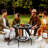 30" Outdoor Fire Pit Dining Table