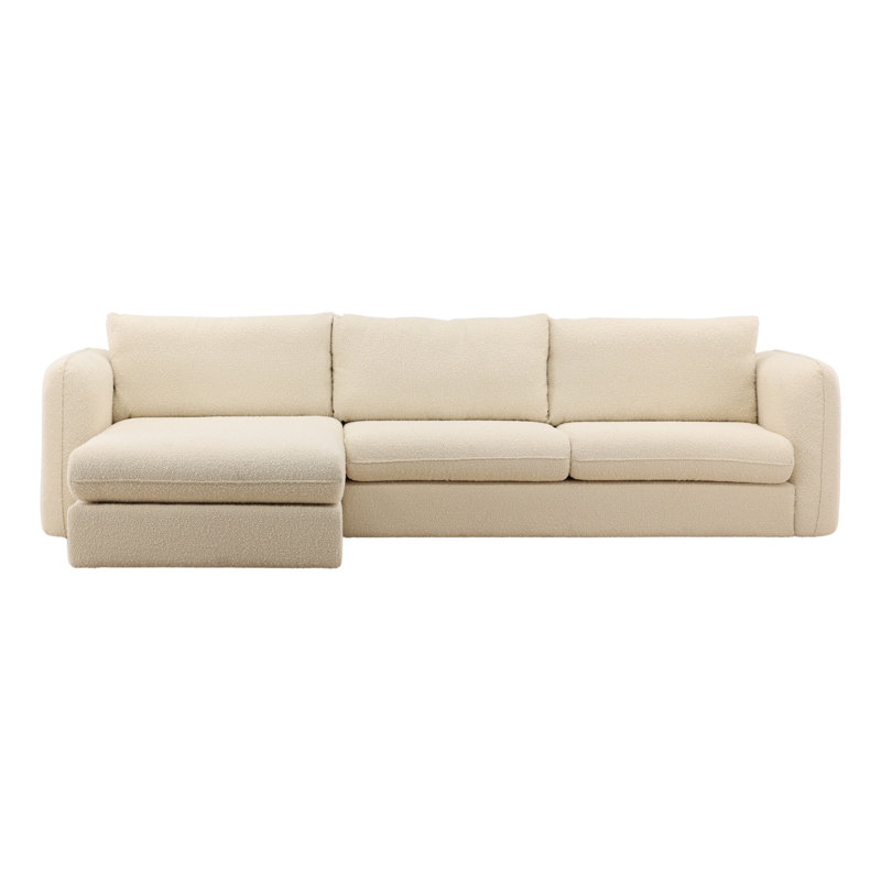 Canapé modulaire Torrey sable, Orienté à gauche (vu de face), Crème
