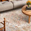 Tapis d'intérieur lavable vintage à poils courts Boho, orange Deyala-1732658196