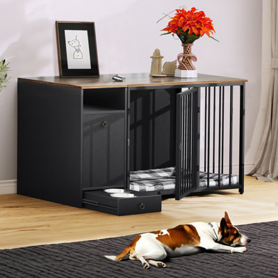 Eckhold 2-in-1 Furniture-style Wood Pet Crate