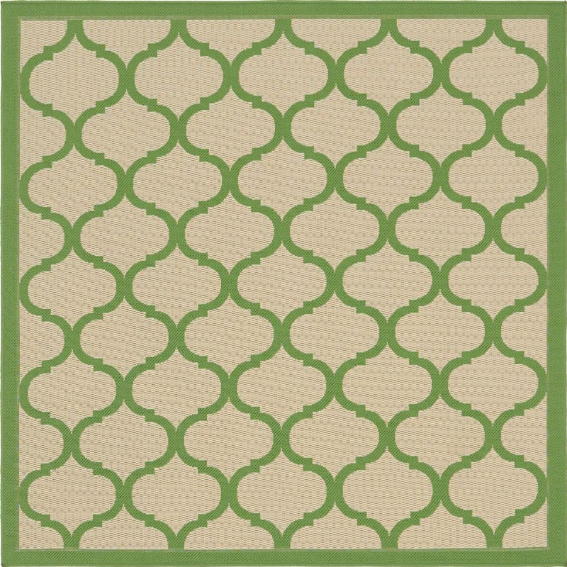 Tapis de véranda d'extérieur couleur herbe, Carré 6 pi