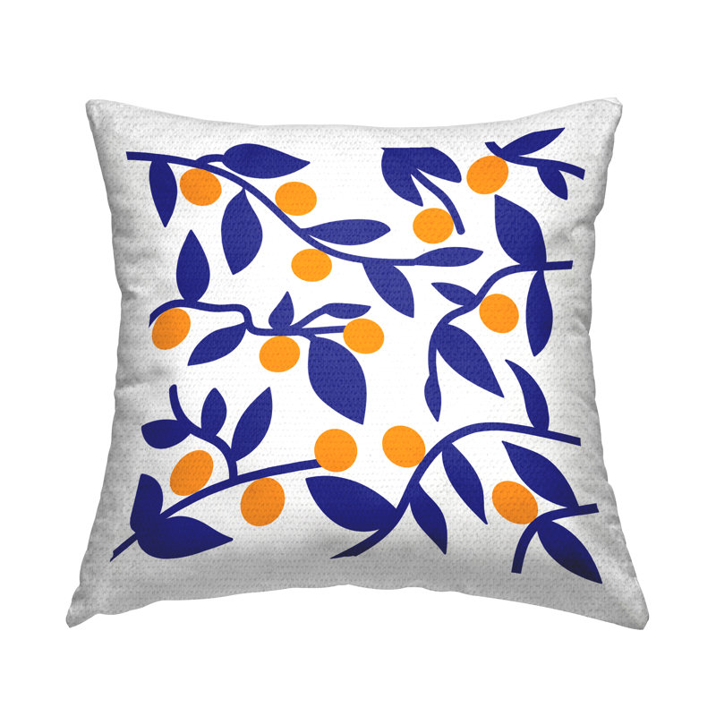 Floral Outdoor Throw Pillow