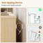 Commode 6 tiroirs avec panneaux ondulés, armoire de rangement Boho moderne avec cadre en bois massif et poignées en métal, rangement polyvalent pour la chambre à coucher, le salon, l'entrée, le couloir et le placard-733700362