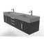 Ensemble de meuble-lavabo mural simple l 72 po Clelie-1117241088-1160926165-1160926168