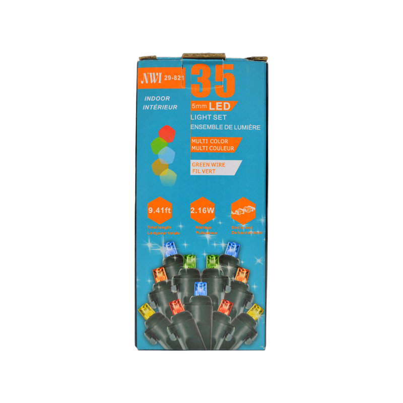 Guirlande de 20 lumières, L 9,41 pi, 35