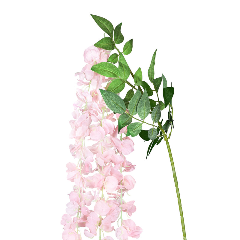 Longue tige de glycine suspendue, Rose clair