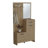 Hall Tree, 2 Doors, 1 Drawer, 1 Shelf, 1 Mirror