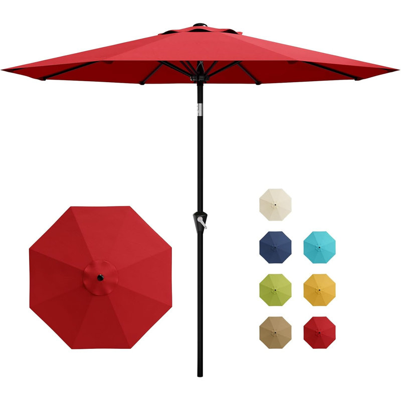 107cm Market Parasol, Red