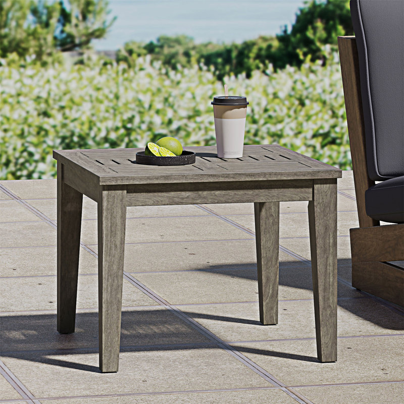 Table d'appoint d'extérieur en bois