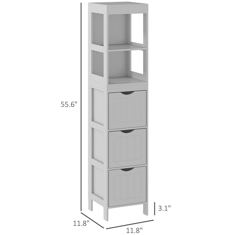 Armoire de salle de bain étroite, armoire de rangement étroite