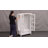 31.5'' Freestanding Wardrobe Armoire with LED Light, Modern Clothing Storage Cabinet with Drawer & Hanging Rod, Bedroom Closet Organizer