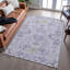 Premium Machine Washable Gurubaksh AMF1156 Floral Rug-1883132517