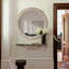 Miroir rustique en bois 23,5 pouces - Chambre, salle de bain, salon, objet de décoration d'entrée