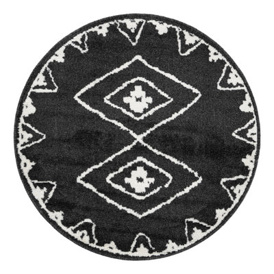 Latitude Run® Vefsna Nikolis Rug Black