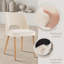 Chaises de salle à manger rembourrées avec dossier papillon Modern Farmhouse (ensemble de 6, BEIGE)-795690399