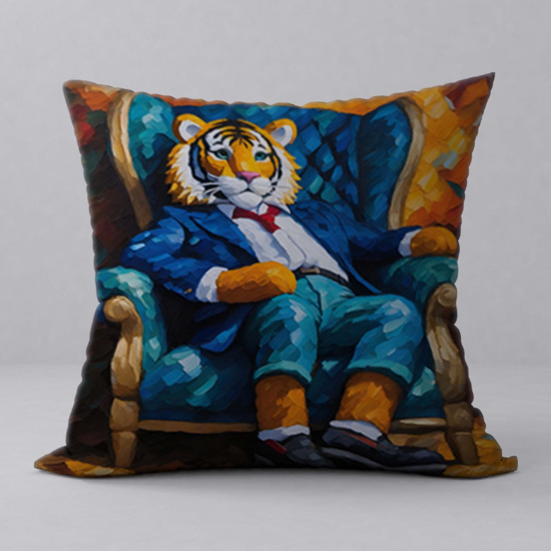 Polyester Throw Square Pillow Cover & Insert