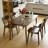 Mid Century Modern Solid Wood Dining Table