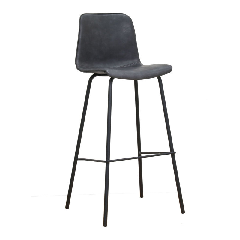 Tabouret de bar et de comptoir Merrik, Gris, Très grand (siège d'une hauteur de 37,5 po)