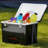 ENGEL 13 Qt Air Tight Dry Box & Insulated Ice Cooler with Shoulder Strap, Black