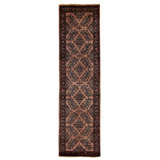 Fine Indo One-of-a-Kind 2'6" X 9'1" Hand Knotted Area Rug