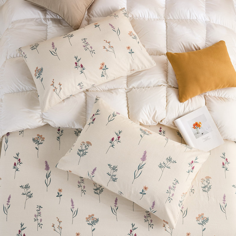 Housse de couette 100% coton lavé - rose rouge, texture semblable au lin, ensemble de literie douce et respirante, housse d'édredon en percale durable 3 pièces