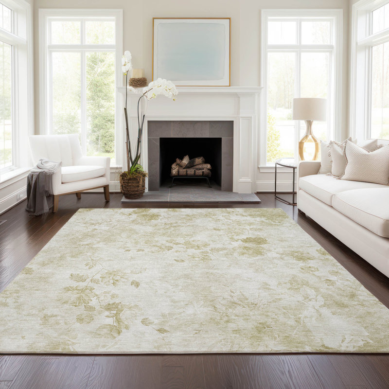 Tapis intérieur / extérieur Karsyn avec envers antidérapant, Rectangle de 10 pi x 14 pi