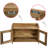 Sledmere Wood Cabinet Shelving Rack