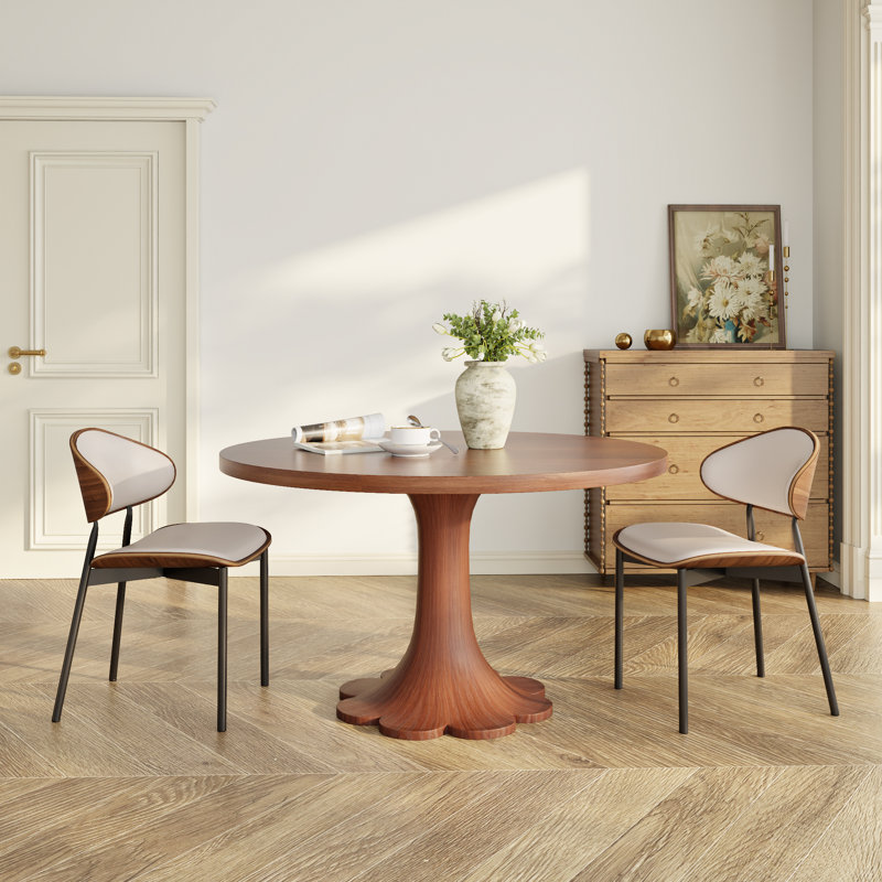 2-8 sièges Mid-Century, 3 pièces: table, 2 chaises, H 29,52 po x L 47 po x l 47 po