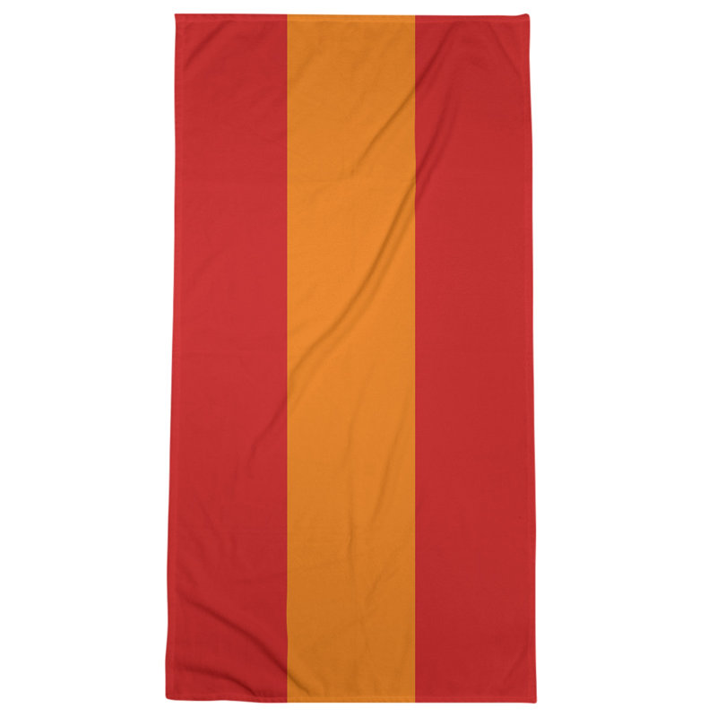 Beach Towel, Dark Red/Gray/Off White