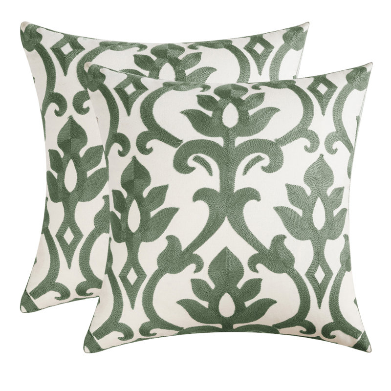 Housse de coussin carré Camauri, Vert