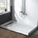 48" W x 32" D Solid Surface Single Threshold Shower Pan Base with Drain Assembly & Drain Cover Included, Non-Slip