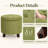 19.7" Linen Upholstered Storage Ottoman  For Living Room-2041940566