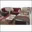Causeuse convertible rembourrée avec rangement, microfibre polyuréthane bourgogne / noir-1215178172-1215178174