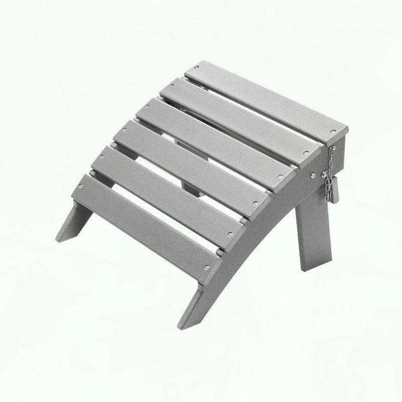 Repose-pieds de patio pliable Adirondack avec matériau PEHD et conception ergonomique