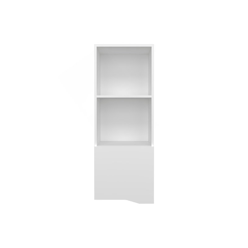 Armoire à pharmacie à une porte avec deux tablettes ouvertes Obregon, Blanc
