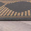 Tapis intérieur / extérieur tissé à motif géométrique gris foncé / naturel de style jute facile d'entretien-57729000-60093672