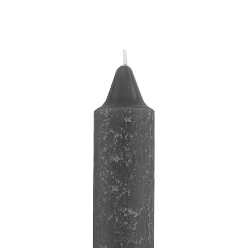 Timberline Collenette Dinner Candle Taper, 7" H x 1.25" W x 1.25" D, Stone